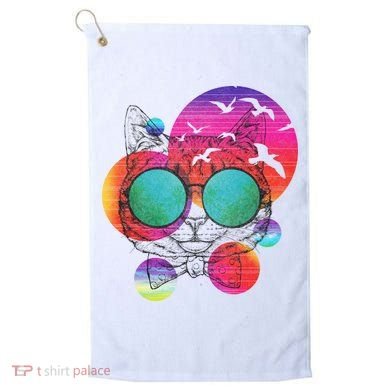 Summer Cat Golf Towel