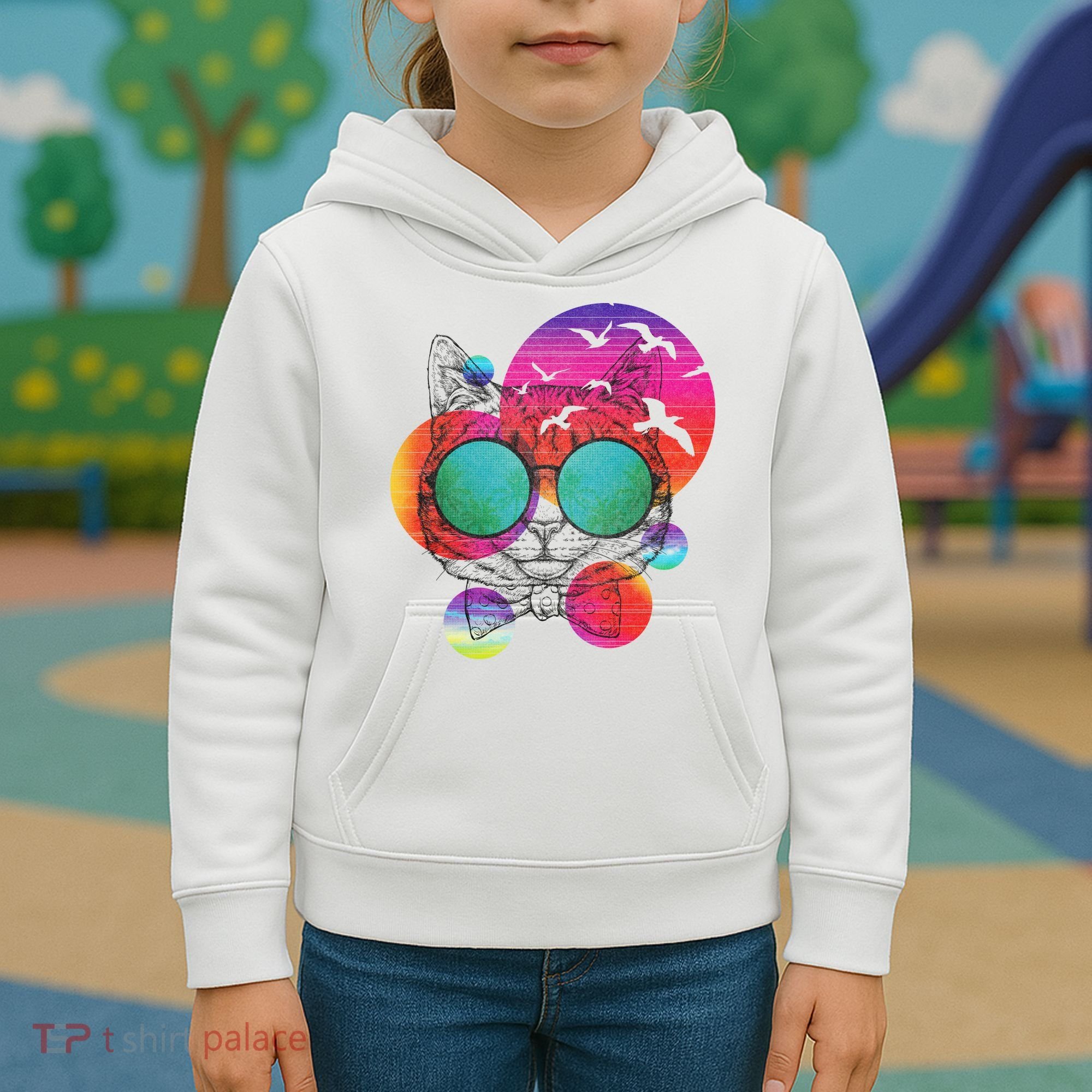 Summer Cat Kids Hoodie