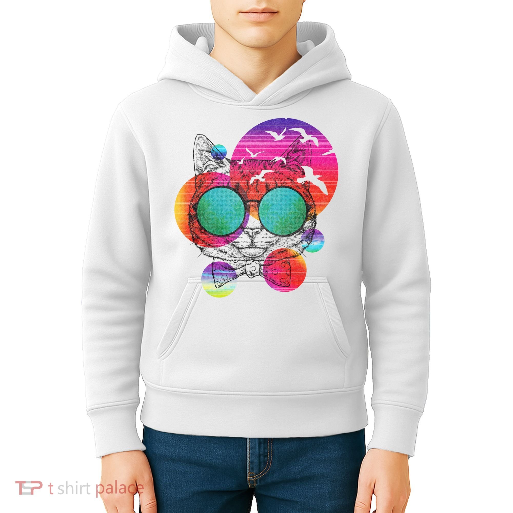 Summer Cat Kids Hoodie