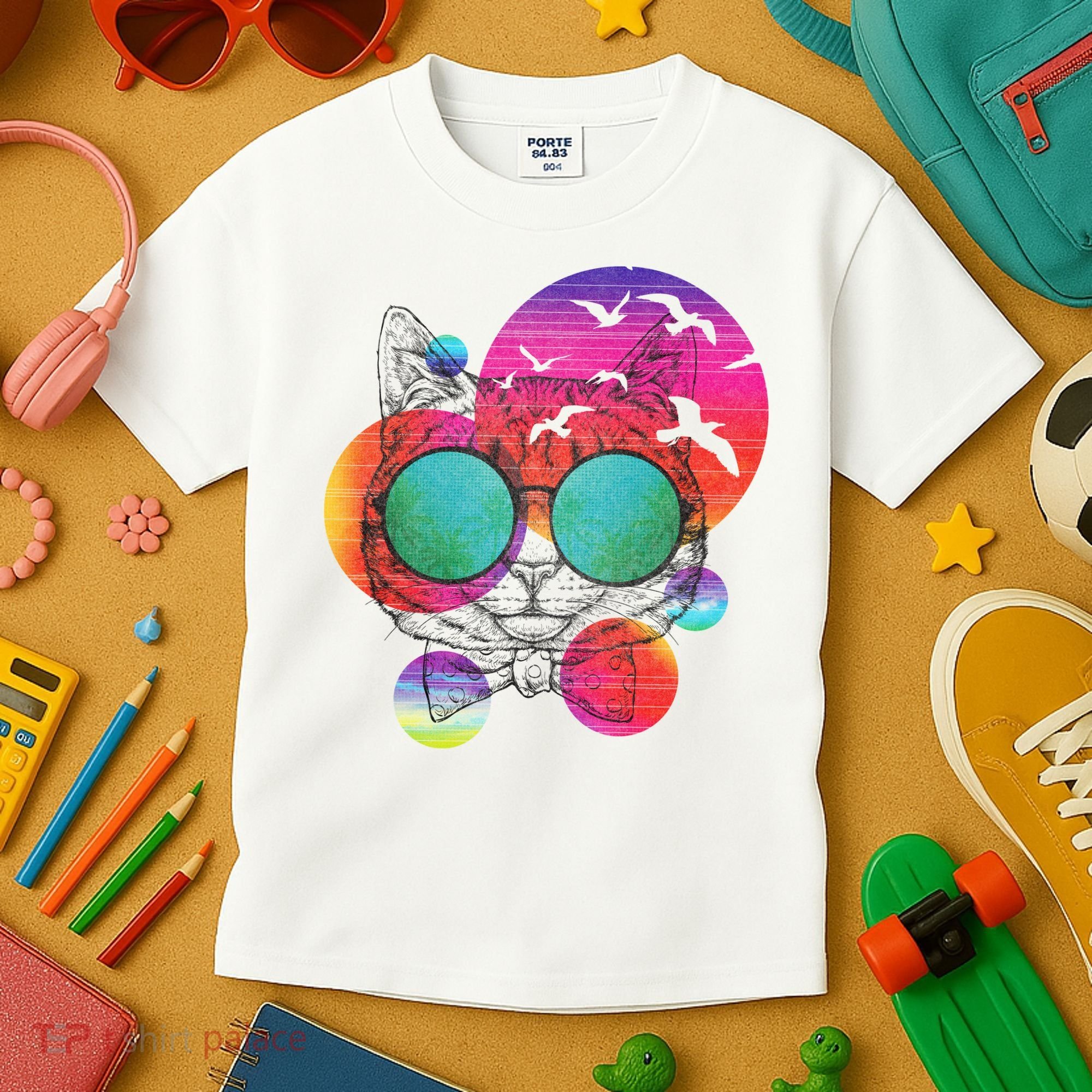 Summer Cat Kids T-Shirt