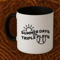 Summer Days And Triple Plays Coffee Mug thumb 2