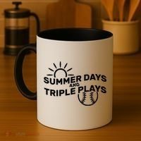 Summer Days And Triple Plays Coffee Mug thumb 4