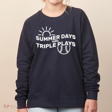 Summer Days And Triple Plays Women's Sweatshirt