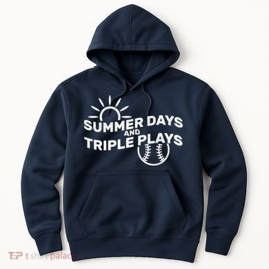 Summer Days And Triple Plays Hoodie