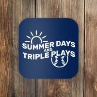 Summer Days And Triple Plays Coaster thumb 0