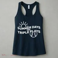 Summer Days And Triple Plays Women's Tank Top thumb 3