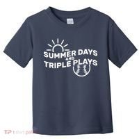 Summer Days And Triple Plays Toddler T-Shirt thumb 0