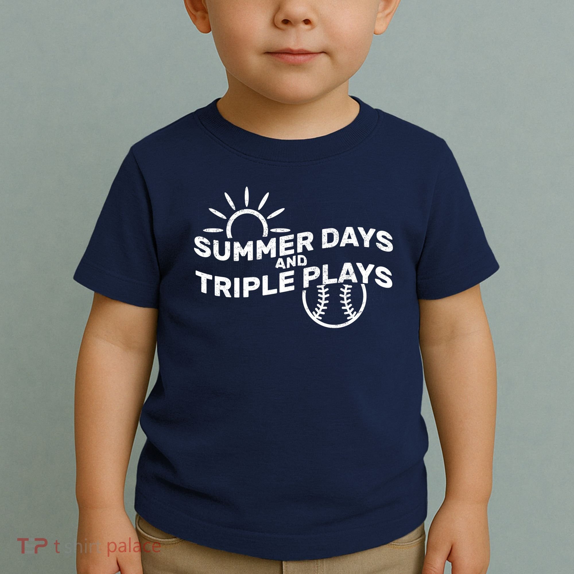 Summer Days And Triple Plays Toddler T-Shirt