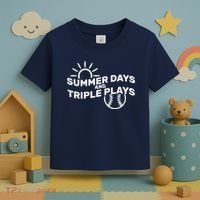 Summer Days And Triple Plays Toddler T-Shirt thumb 3