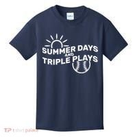 Summer Days And Triple Plays Kids T-Shirt thumb 0