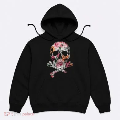 Summer Flower Skull Hoodie