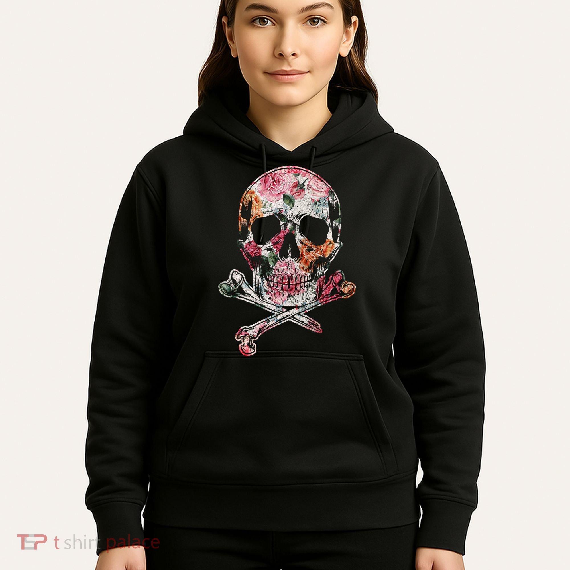 Summer Flower Skull Hoodie