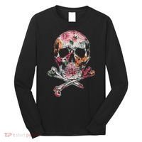 Summer Flower Skull Long Sleeve Shirt thumb 0