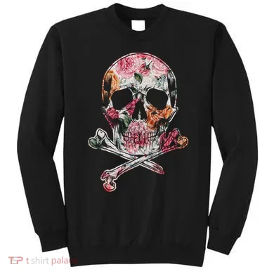 Summer Flower Skull Sweatshirt