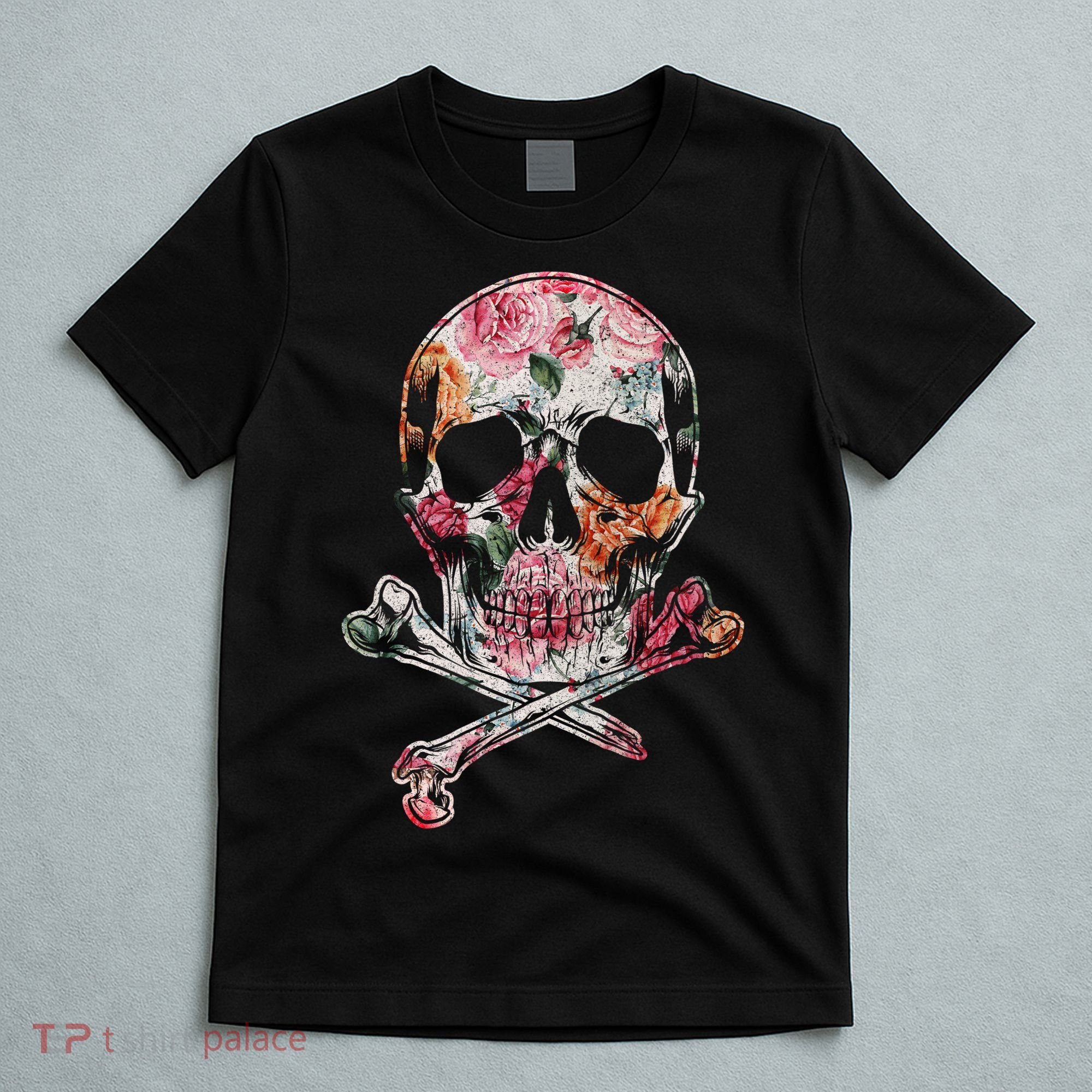 Summer Flower Skull T-Shirt