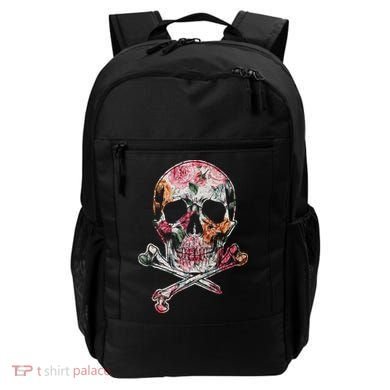 Summer Flower Skull Backpack