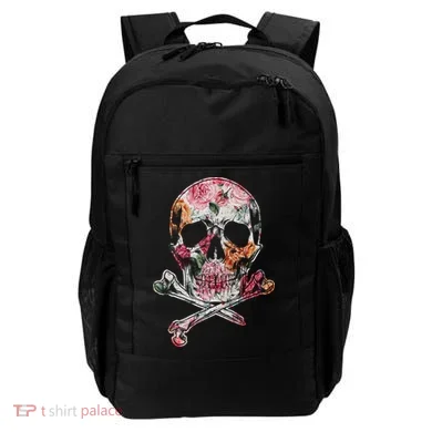 Summer Flower Skull Backpack