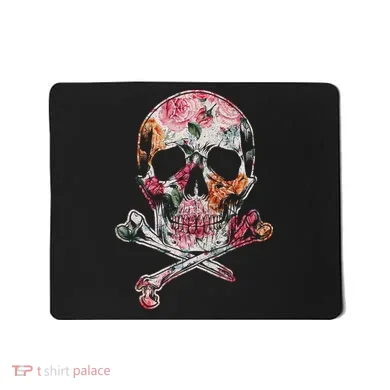 Summer Flower Skull Mousepad