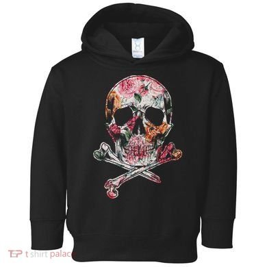 Summer Flower Skull Toddler Hoodie