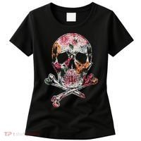 Summer Flower Skull Women's T-Shirt thumb 0