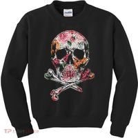 Summer Flower Skull Kids Sweatshirt thumb 0