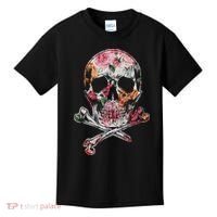 Summer Flower Skull Kids T-Shirt thumb 0