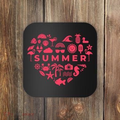 Summer Heart Coaster