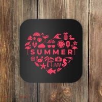 Summer Heart Coaster thumb 0