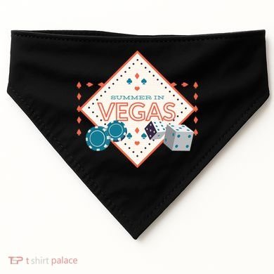 Summer In Vegas USA-Made Doggie Bandana