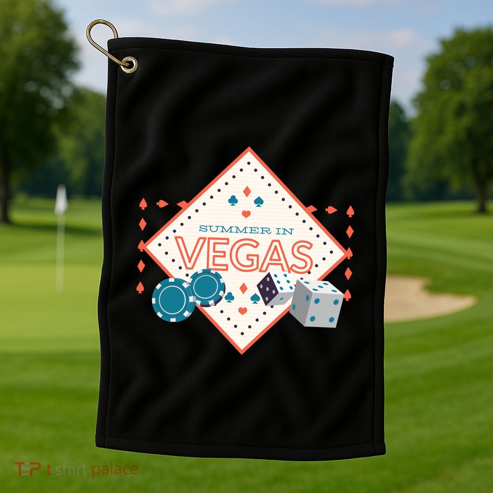 Summer In Vegas Golf Towel