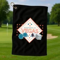 Summer In Vegas Golf Towel thumb 1
