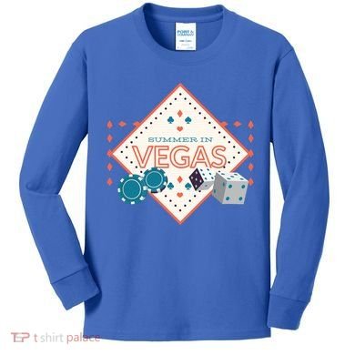Summer In Vegas Kids Long Sleeve Shirt