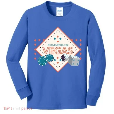 Summer In Vegas Kids Long Sleeve Shirt