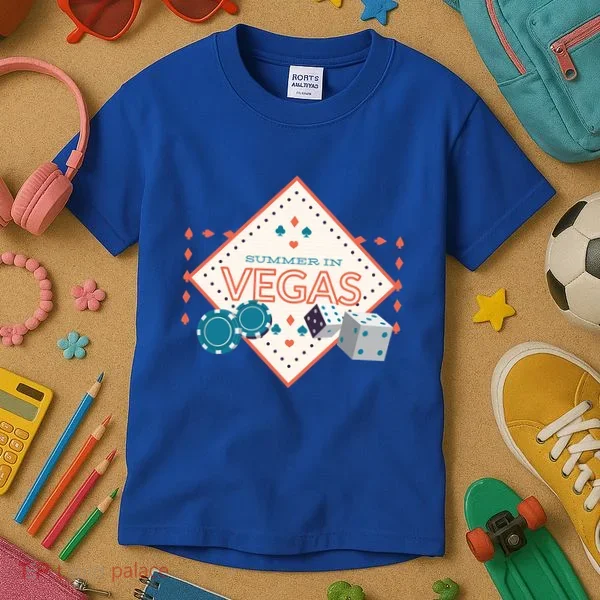 Summer In Vegas Kids T-Shirt