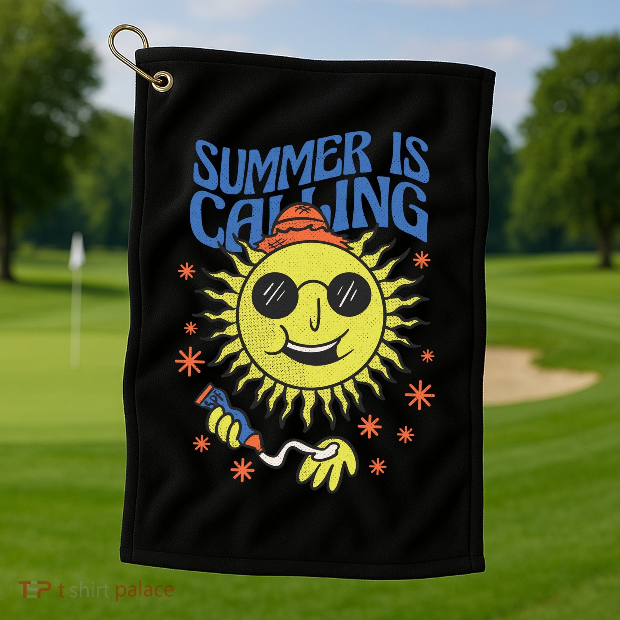 Summer Is Calling Golf Towel
