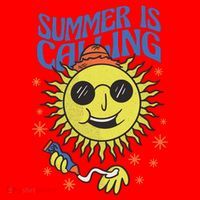 Summer Is Calling Santa Hat thumb 1