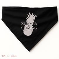 Summer Is Coming Pineapple USA-Made Doggie Bandana thumb 0