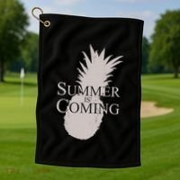 Summer Is Coming Pineapple Golf Towel thumb 1