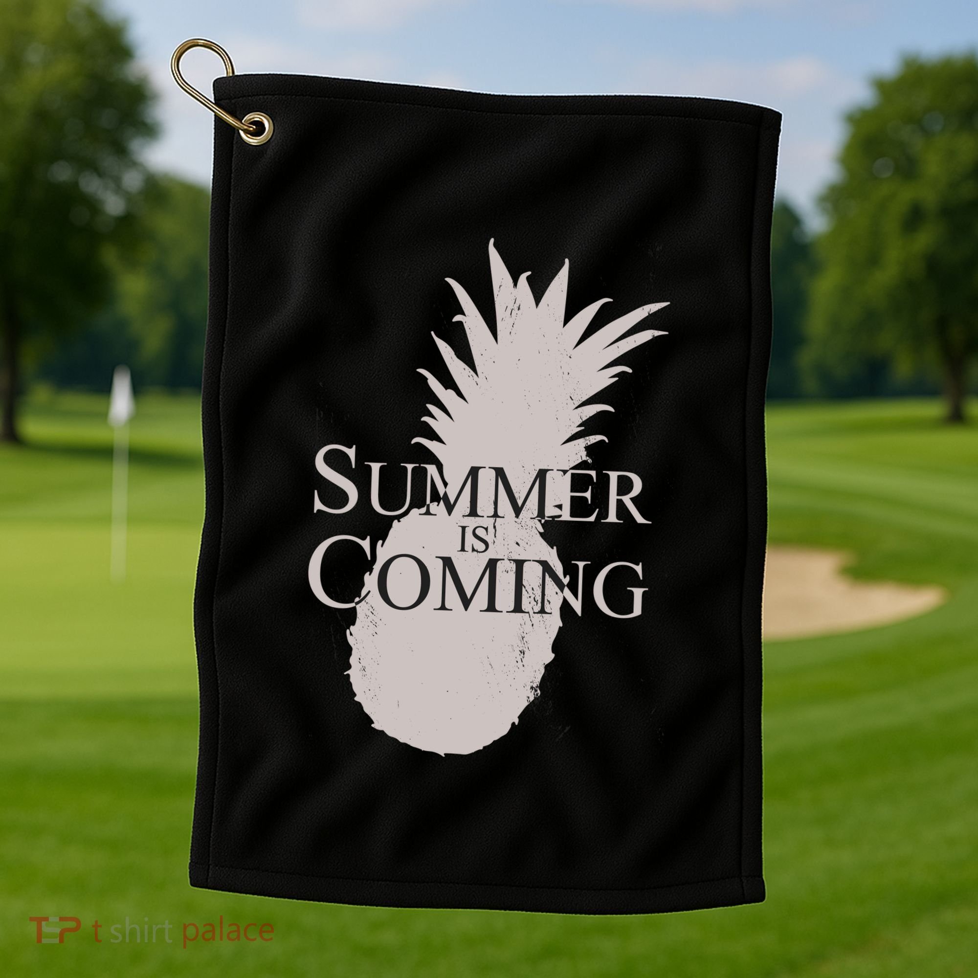 Summer Is Coming Pineapple Golf Towel