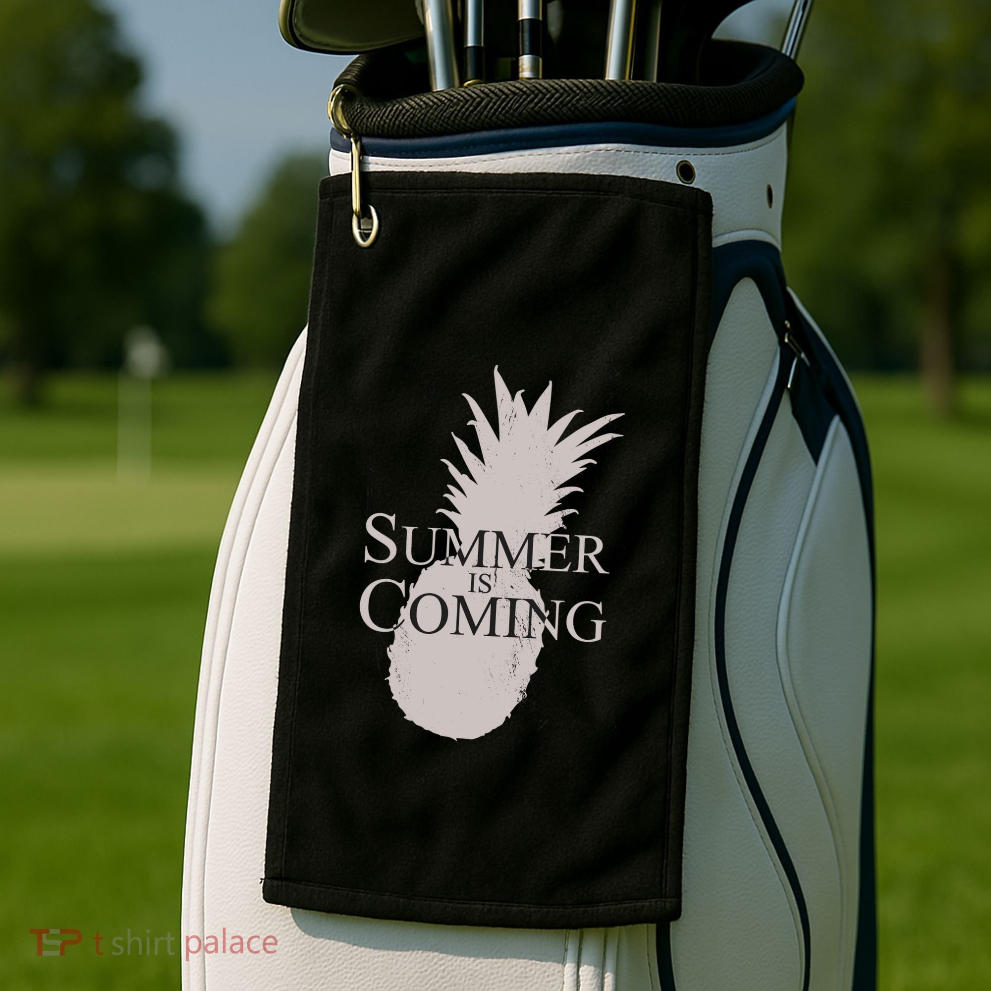 Summer Is Coming Pineapple Golf Towel