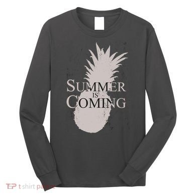 Summer Is Coming Pineapple Long Sleeve Shirt
