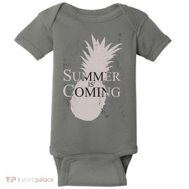 Summer Is Coming Pineapple Baby Bodysuit
