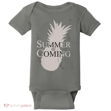 Summer Is Coming Pineapple Baby Bodysuit