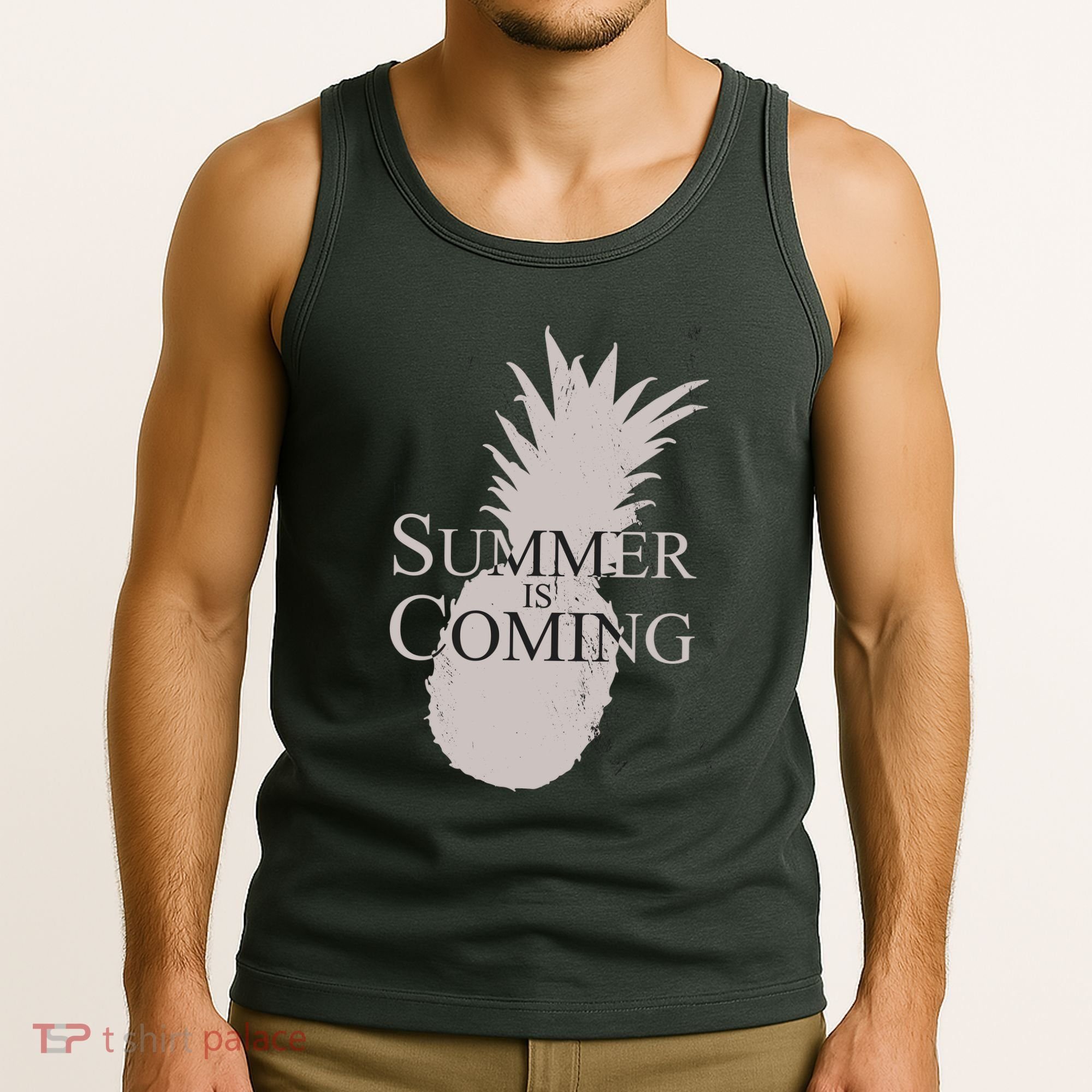 Summer Is Coming Pineapple Tank Top