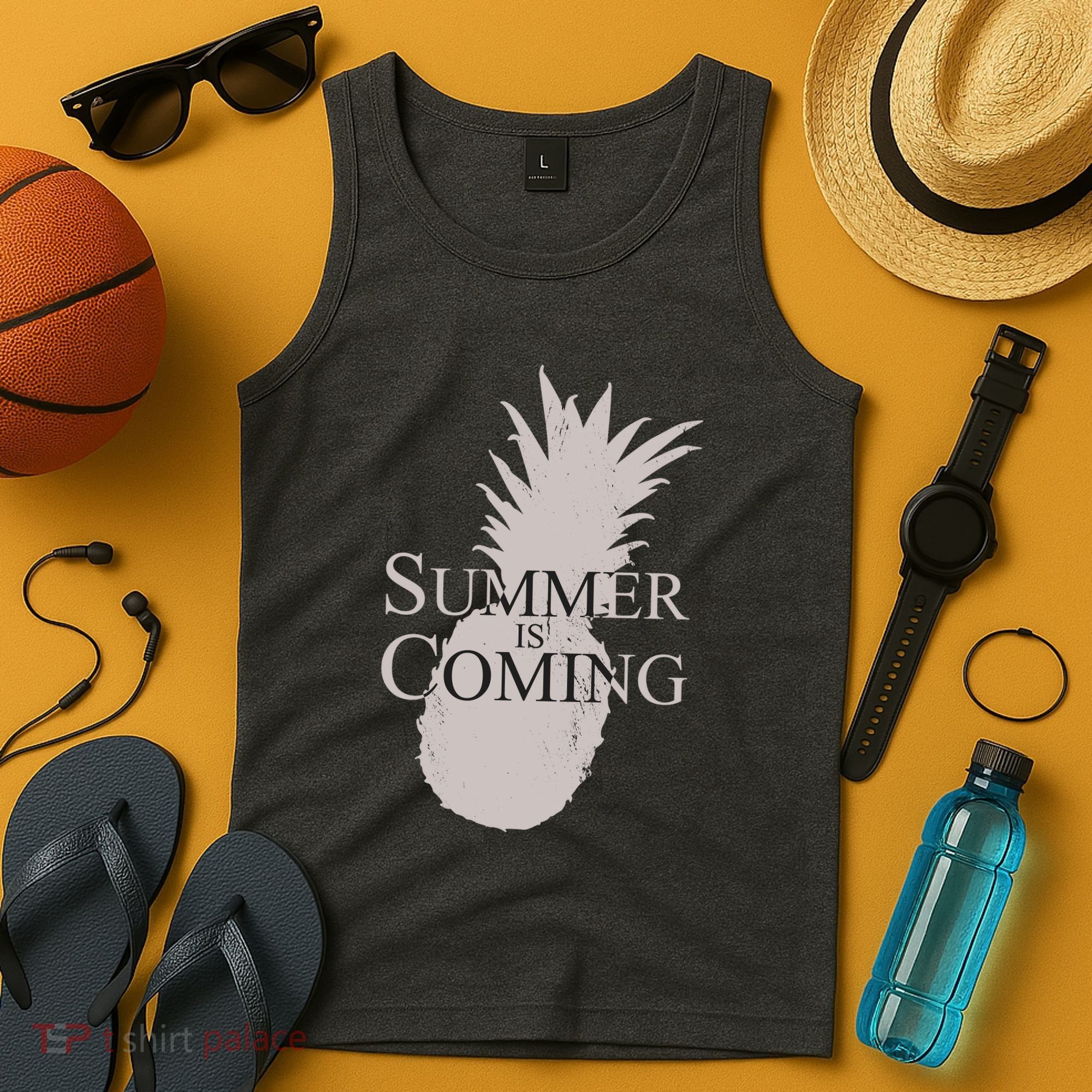 Summer Is Coming Pineapple Tank Top