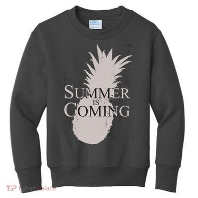 Summer Is Coming Pineapple Kids Sweatshirt