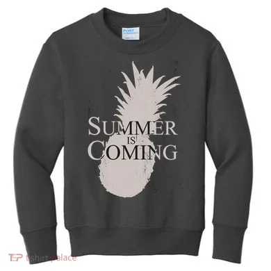 Summer Is Coming Pineapple Kids Sweatshirt