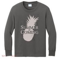 Summer Is Coming Pineapple Kids Long Sleeve Shirt thumb 0