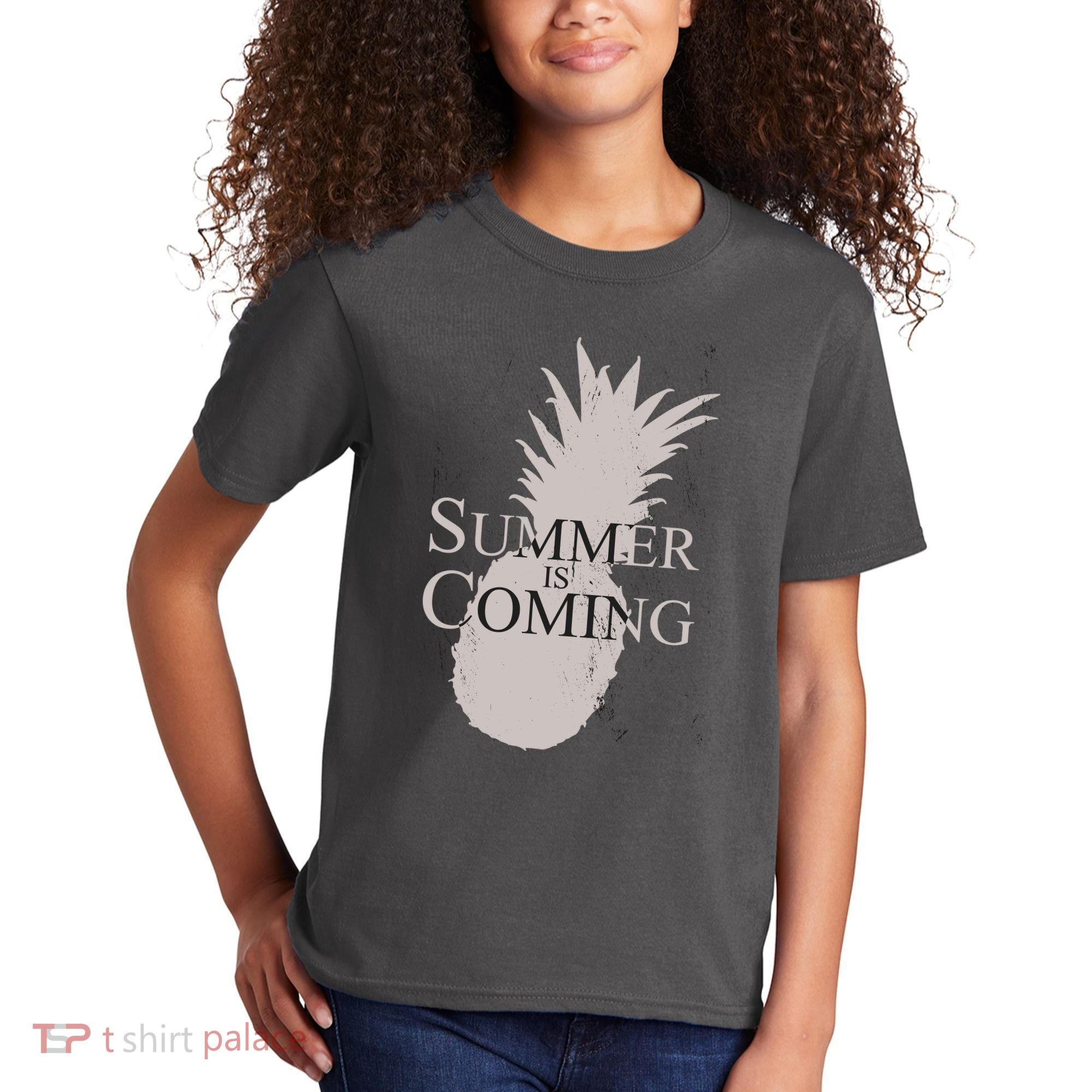 Summer Is Coming Pineapple Kids T-Shirt