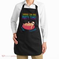 Summer Sun And Party Time Sloth Loungin Apron thumb 2